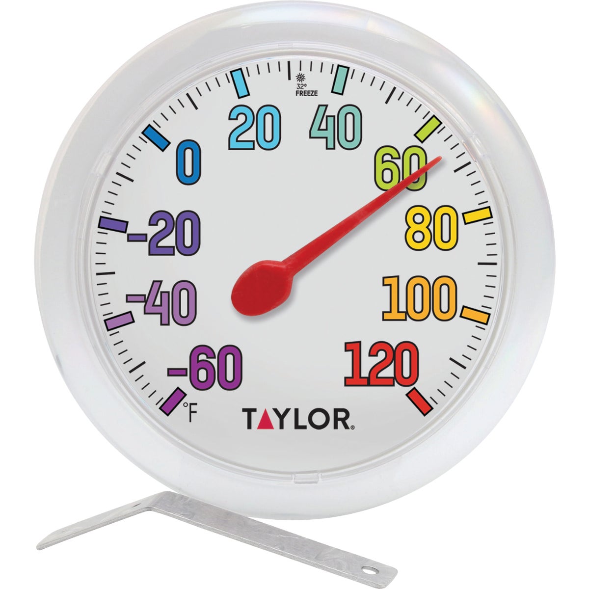 Taylor 6" Fahrenheit -60 To 120 Outdoor Wall Thermometer with Bracket