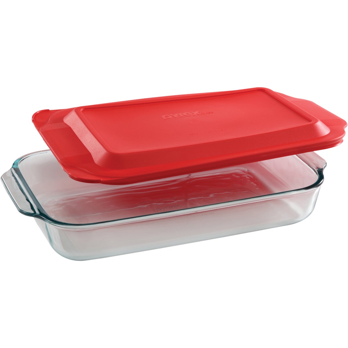 Pyrex Basics 3 Qt. Glass Oblong Baking Dish with Lid