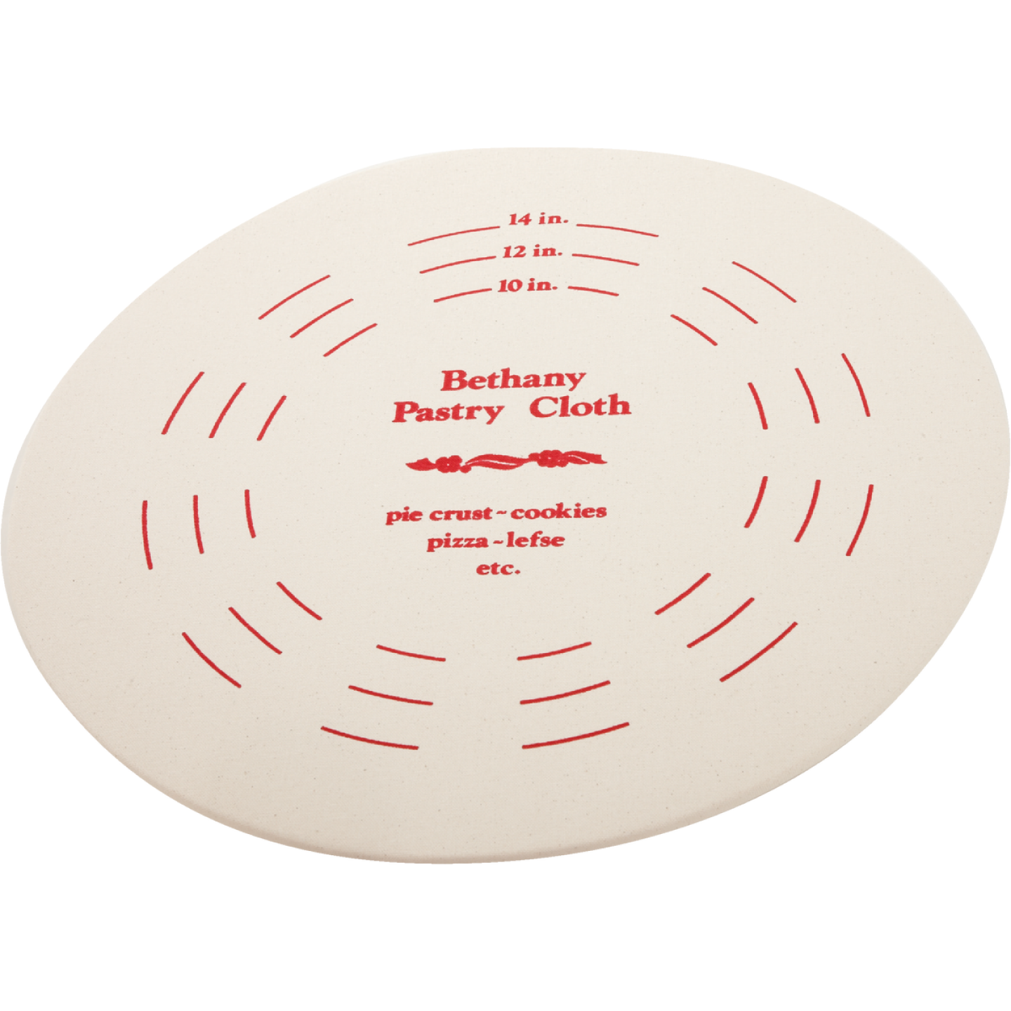 Bethany 9 In. Dia. Pastry Board & Cotton Cloth Image 1