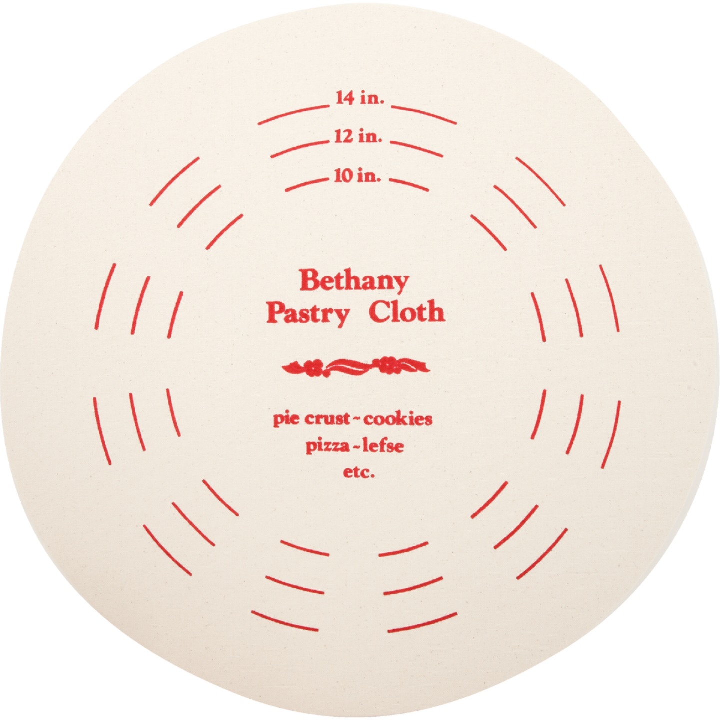 Bethany 9 In. Dia. Pastry Board & Cotton Cloth Image 2