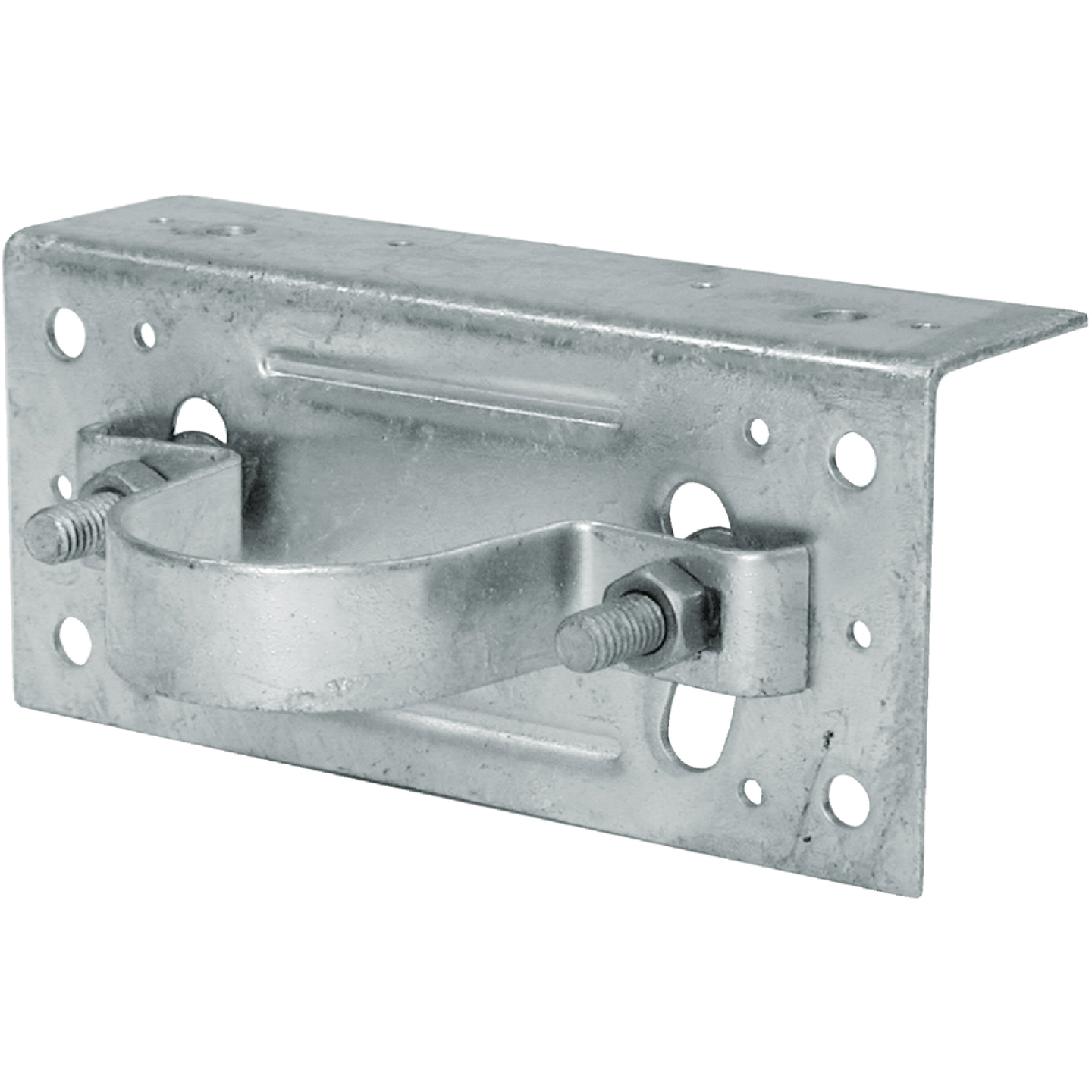 Midwest Air Tech Adjustable 2-3/8 in. Steel Fence Post Adapter Clamp Image 1
