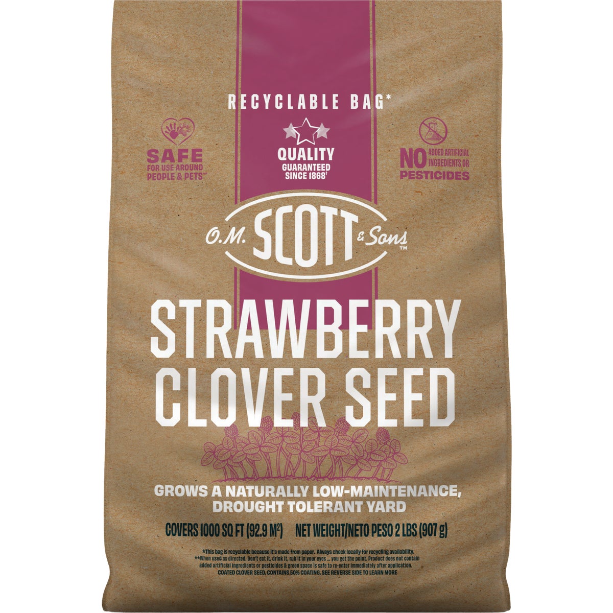 O.M. Scott & Sons 2 Lb. Strawberry Clover Seed