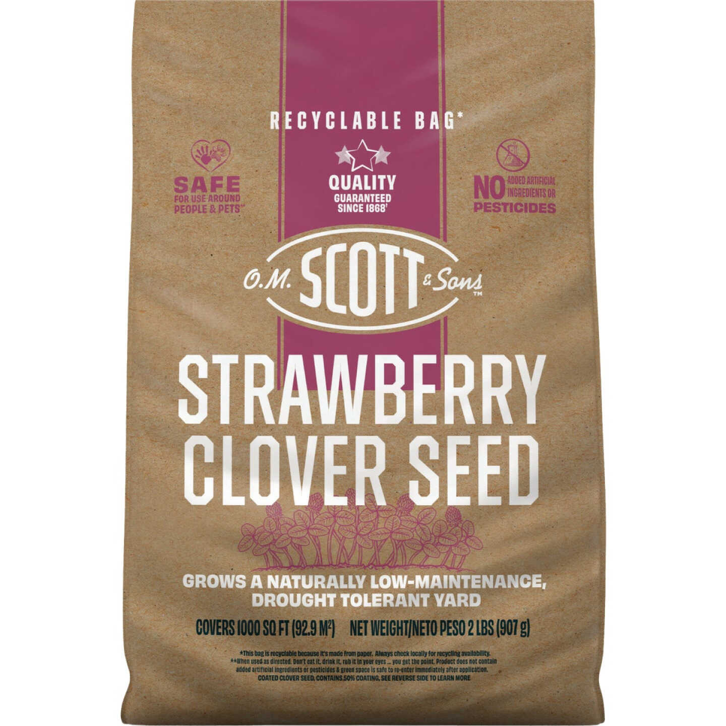 O.M. Scott & Sons 2 Lb. Strawberry Clover Seed Image 1