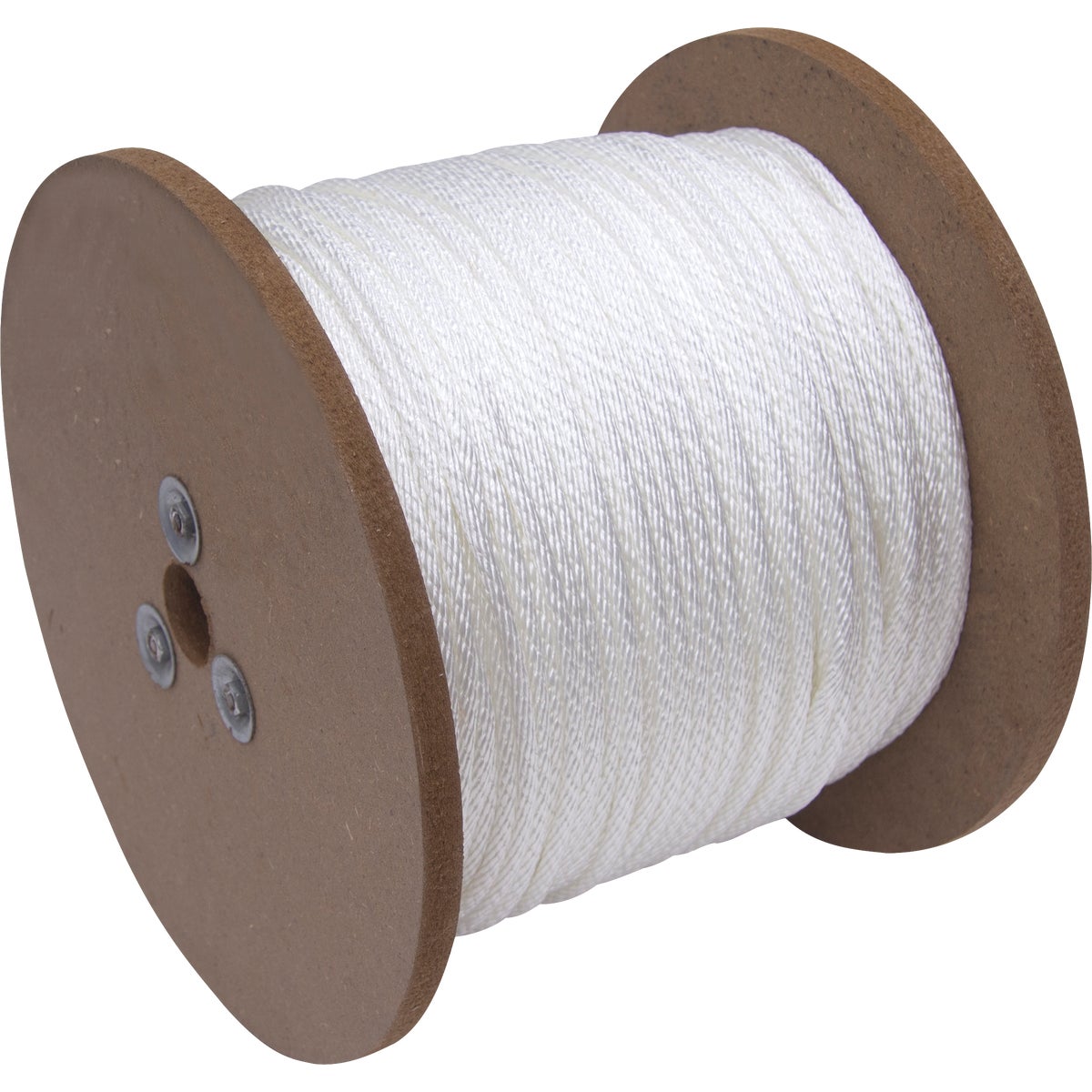 TruGuard 1/4 In. x 1000 Ft. White Solid Braid Nylon Rope