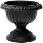 Novelty 12 In. W. x 11 In. H. x 12 In. L. Poly Black Urn Image 1