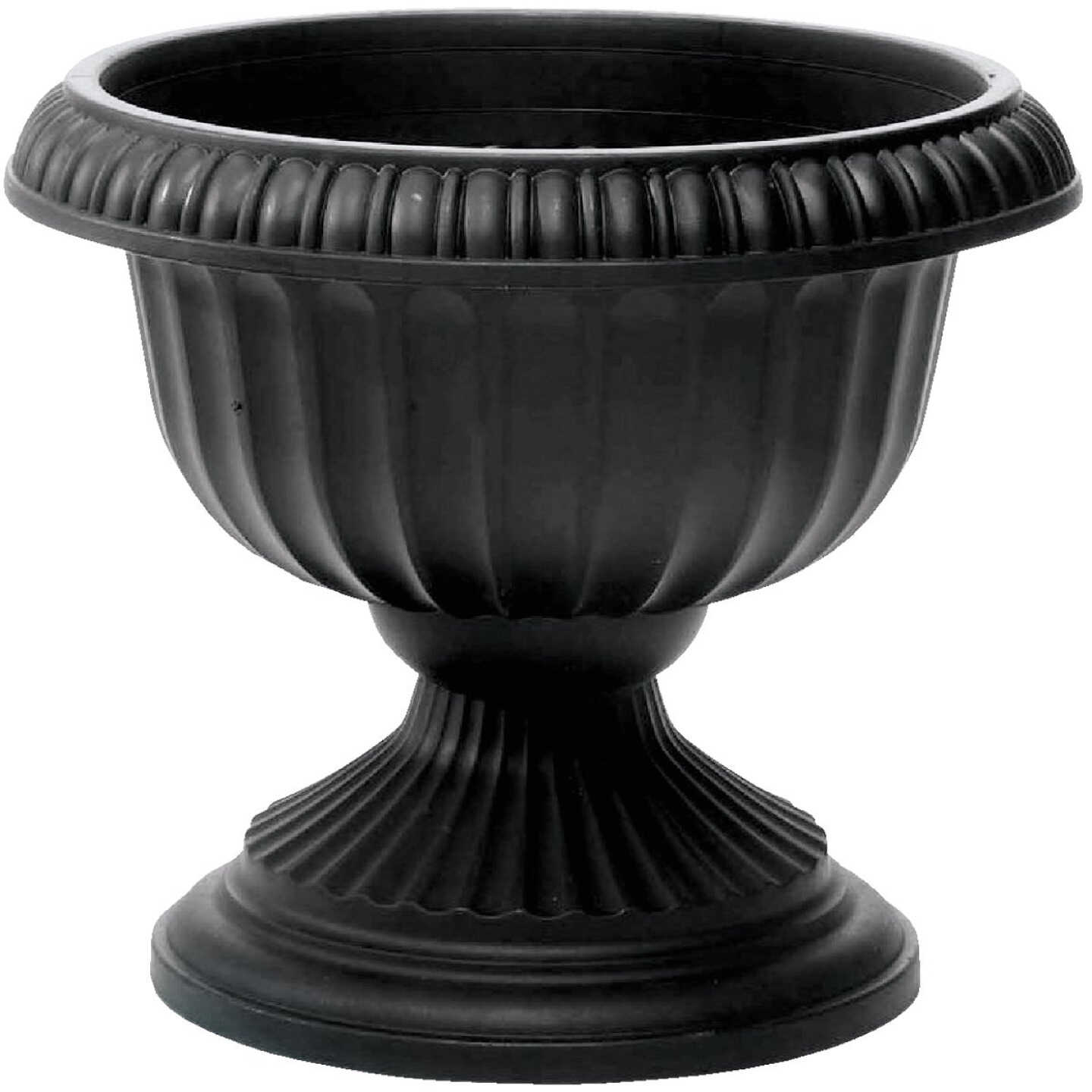 Novelty 12 In. W. x 11 In. H. x 12 In. L. Poly Black Urn Image 1