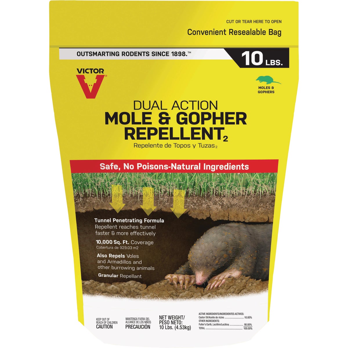 Victor 10 Lb. Granular Mole & Gopher Repellent Image 1