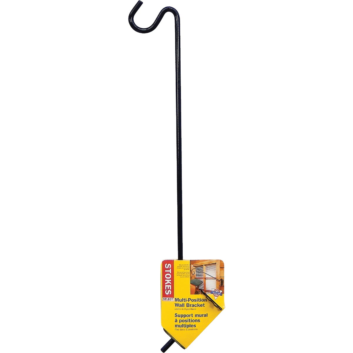 Stokes Select 20 In. Black Metal Multi-Position Bird Feeder Bracket Image 1