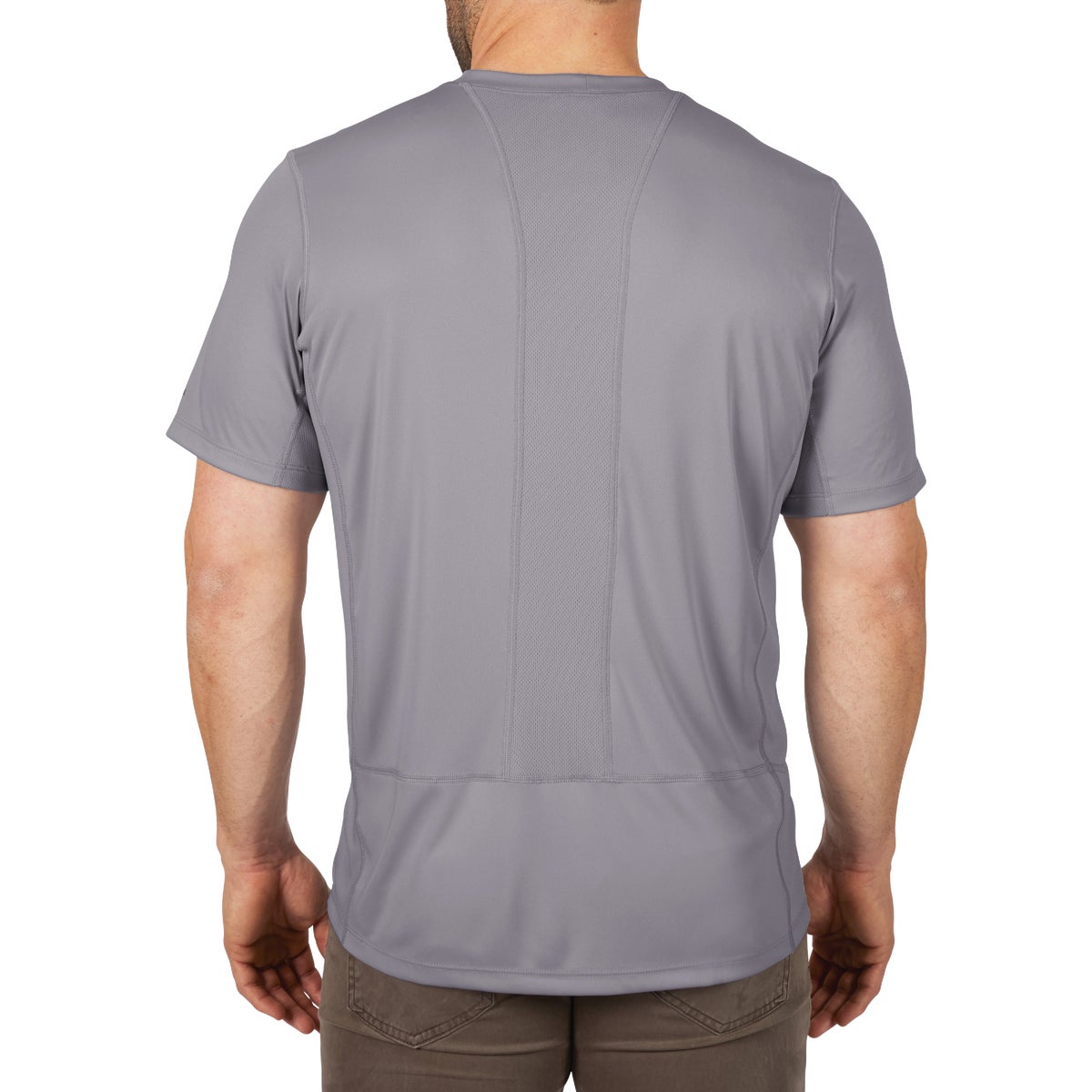 Milwaukee Workskin XL Gray Short Sleeve Men's Lightweight Performance Shirt Image 3
