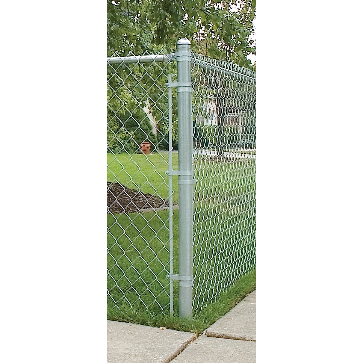 Midwest Air Tech Line Post 6 Ft. L. x 1-5/8 In. Dia. 16 Ga. Post