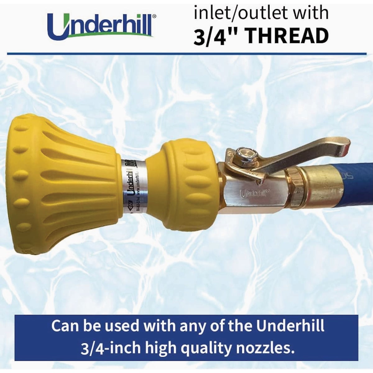 Underhill Brass Hose Shut-Off Control Valve Image 4