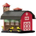 Cherry Valley 12-2/3 In. 7 Lb. Capacity Red Barn Finch Thistle Combo Feeder Image 1