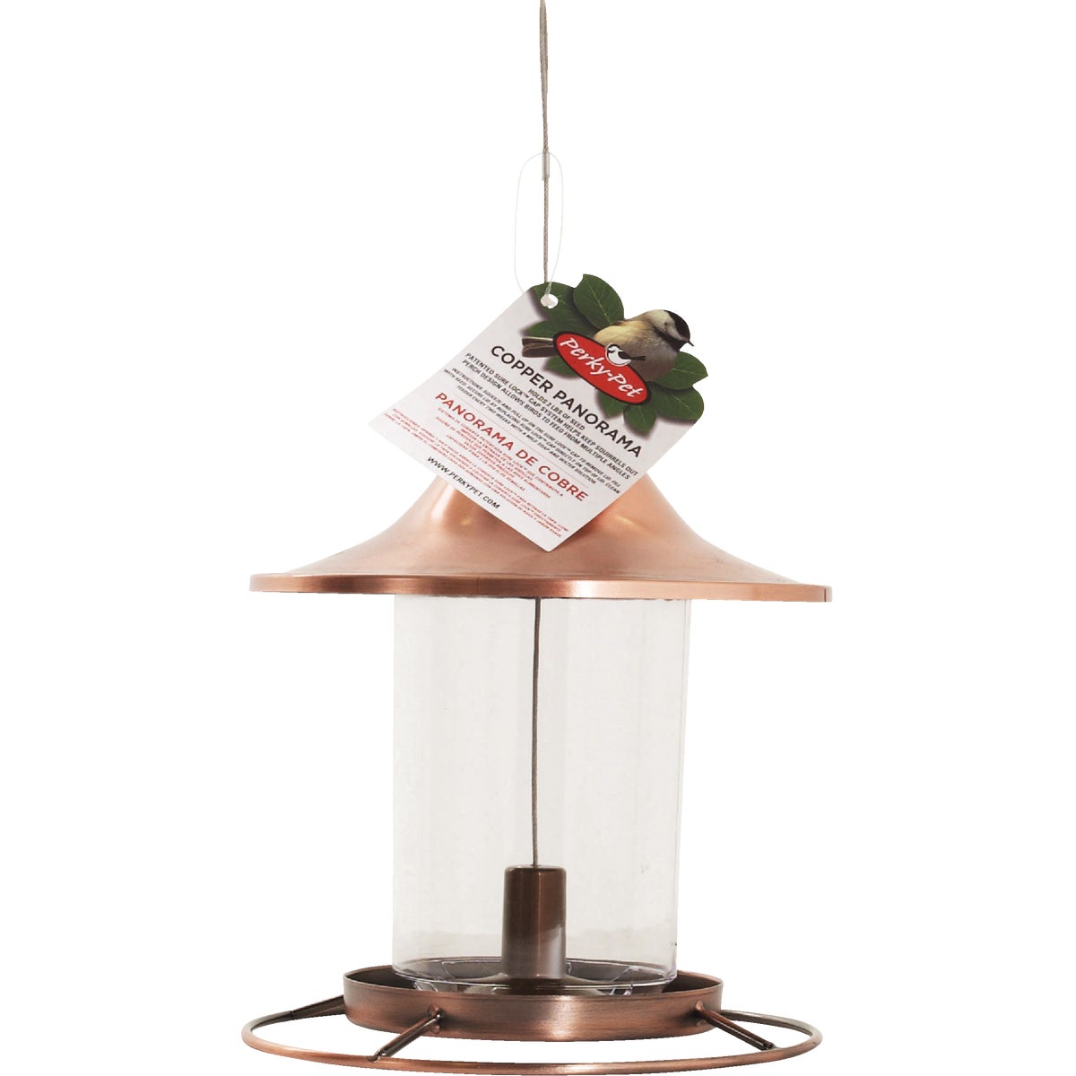 Perky Pet Copper Panorama Bird Feeder Image 2