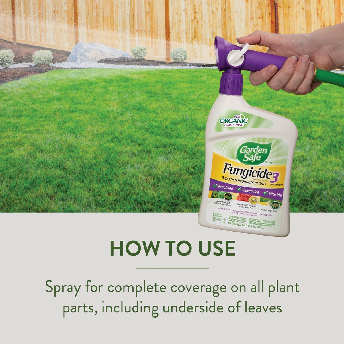 Garden Safe Fungicide 3 28 Oz. Ready To Spray Hose End Fungicide Image 4