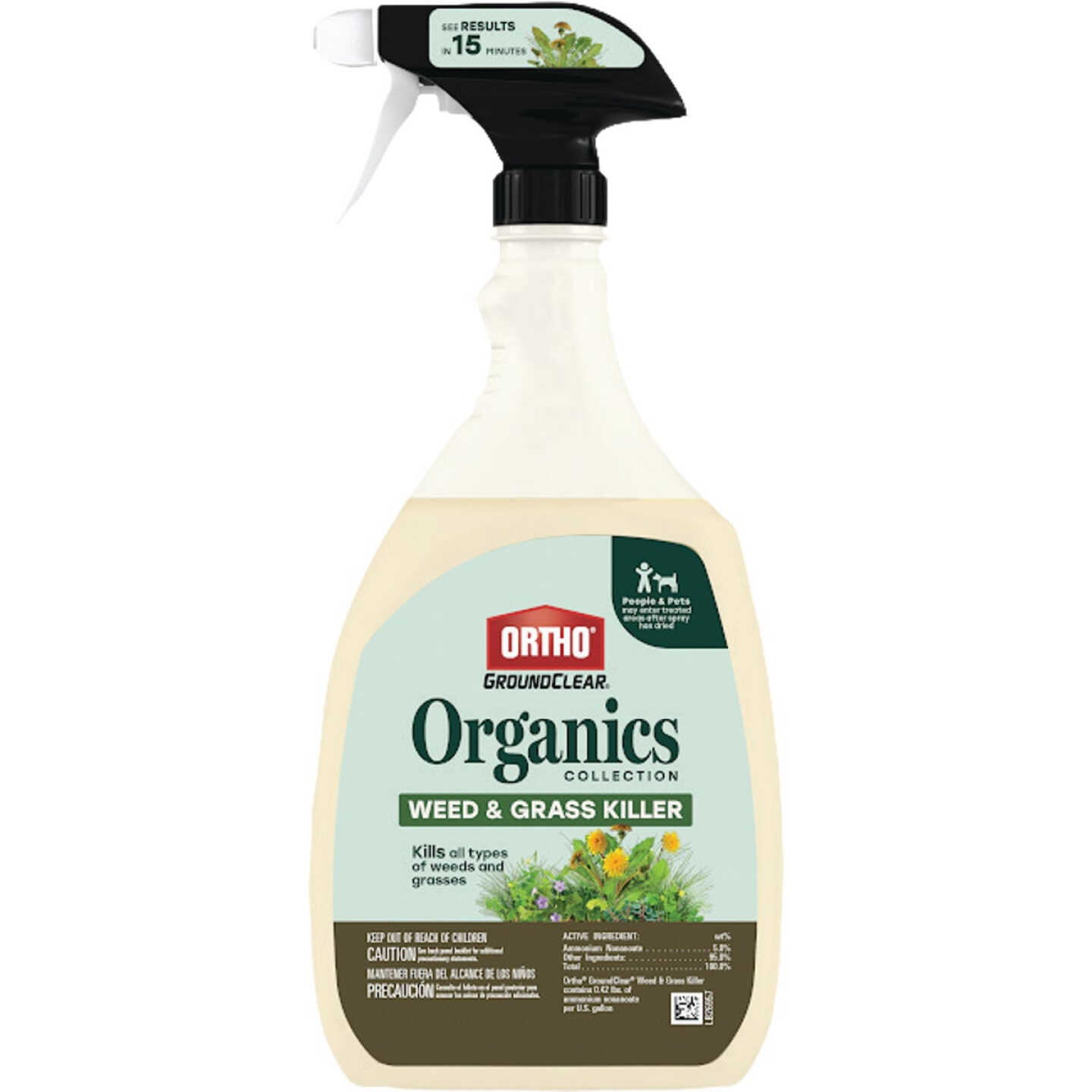 Ortho GroundClear Organics Collections 28 Oz. Trigger Spray Weed & Grass Killer Image 1