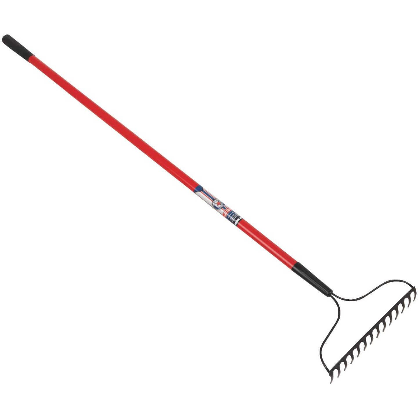 True American 54 In. Fiberglass Handle 14-Tine Bow Garden Rake Image 3