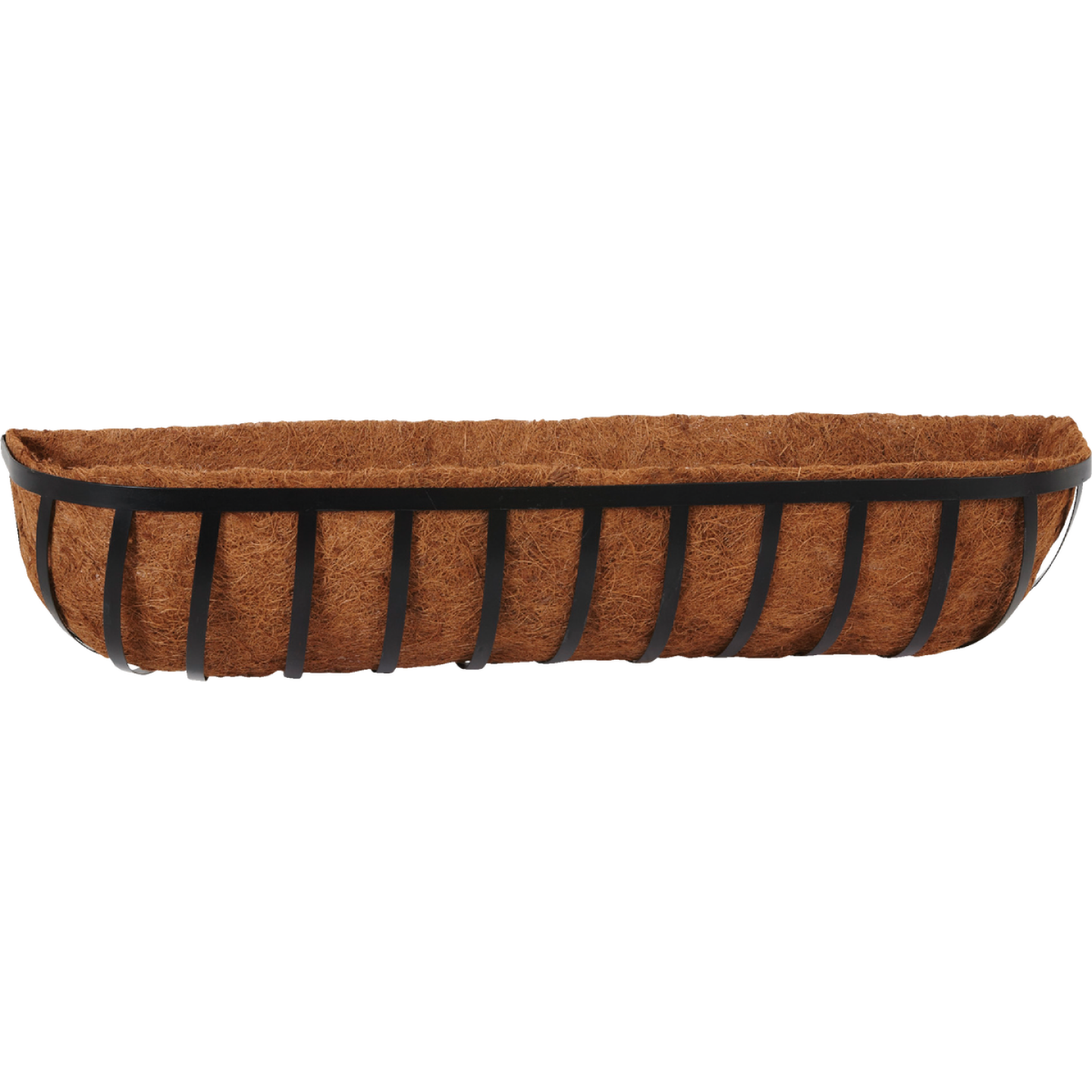 Best Garden 36 In. Black Steel Rod Modern Trough Wall Mount Planter Image 1