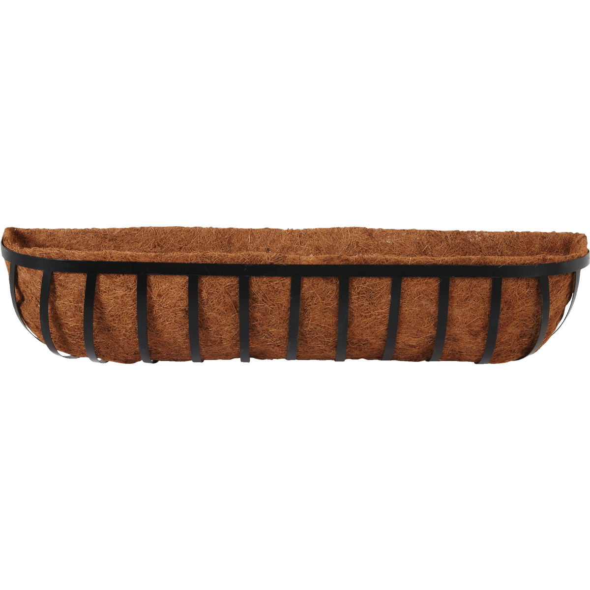 Best Garden 36 In. Black Steel Rod Modern Trough Wall Mount Planter Image 2