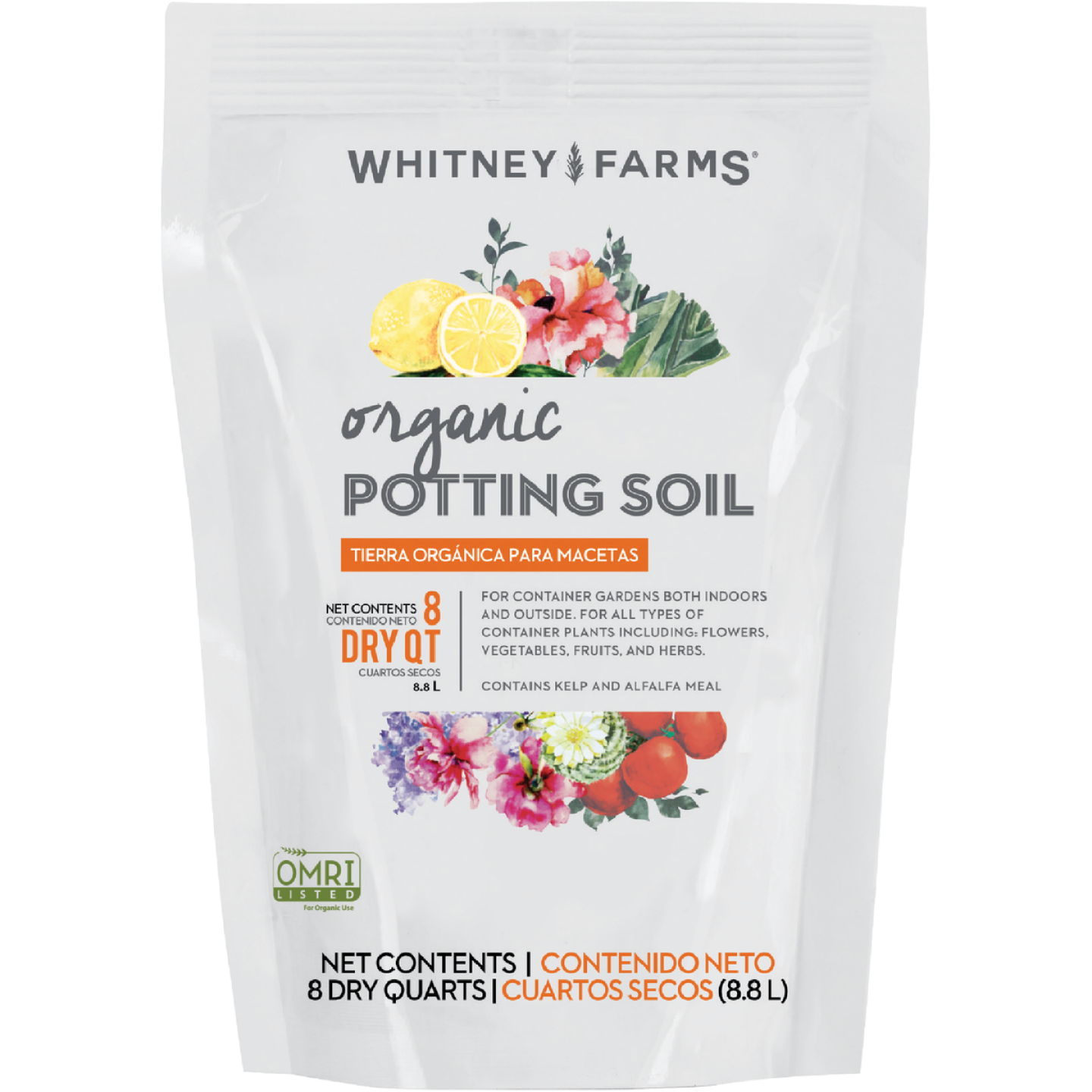 Whitney Farms 8 Qt. 4-1/2 Lb. All Purpose Organic Potting Soil Image 1