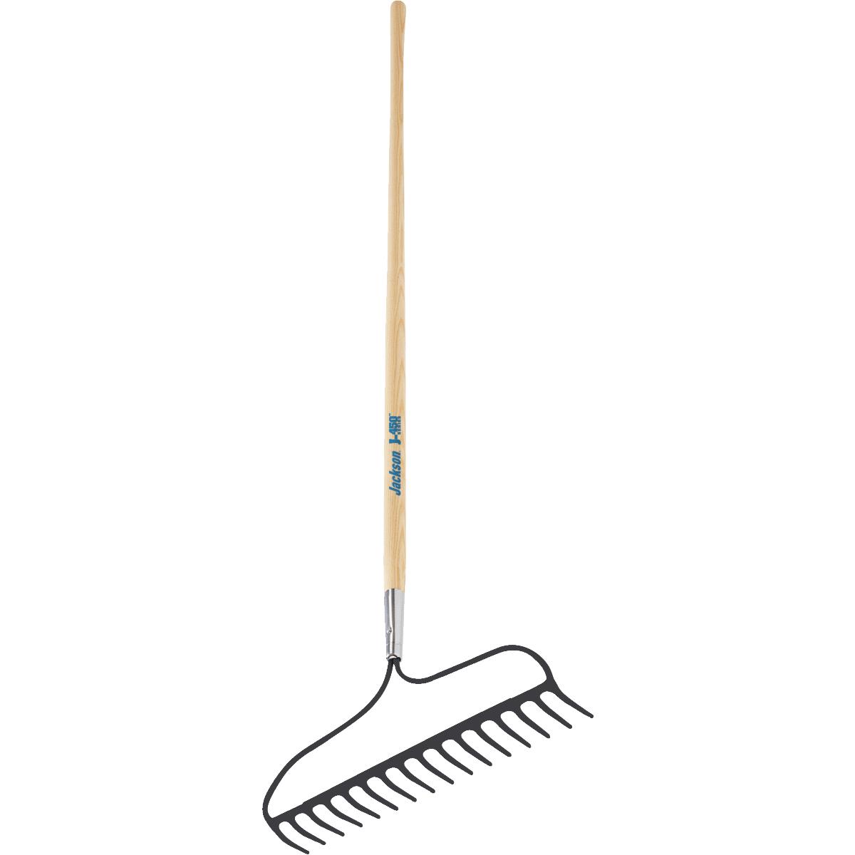 Jackson J-450 60 In. Wood Handle 16-Tine Bow Garden Rake Image 1