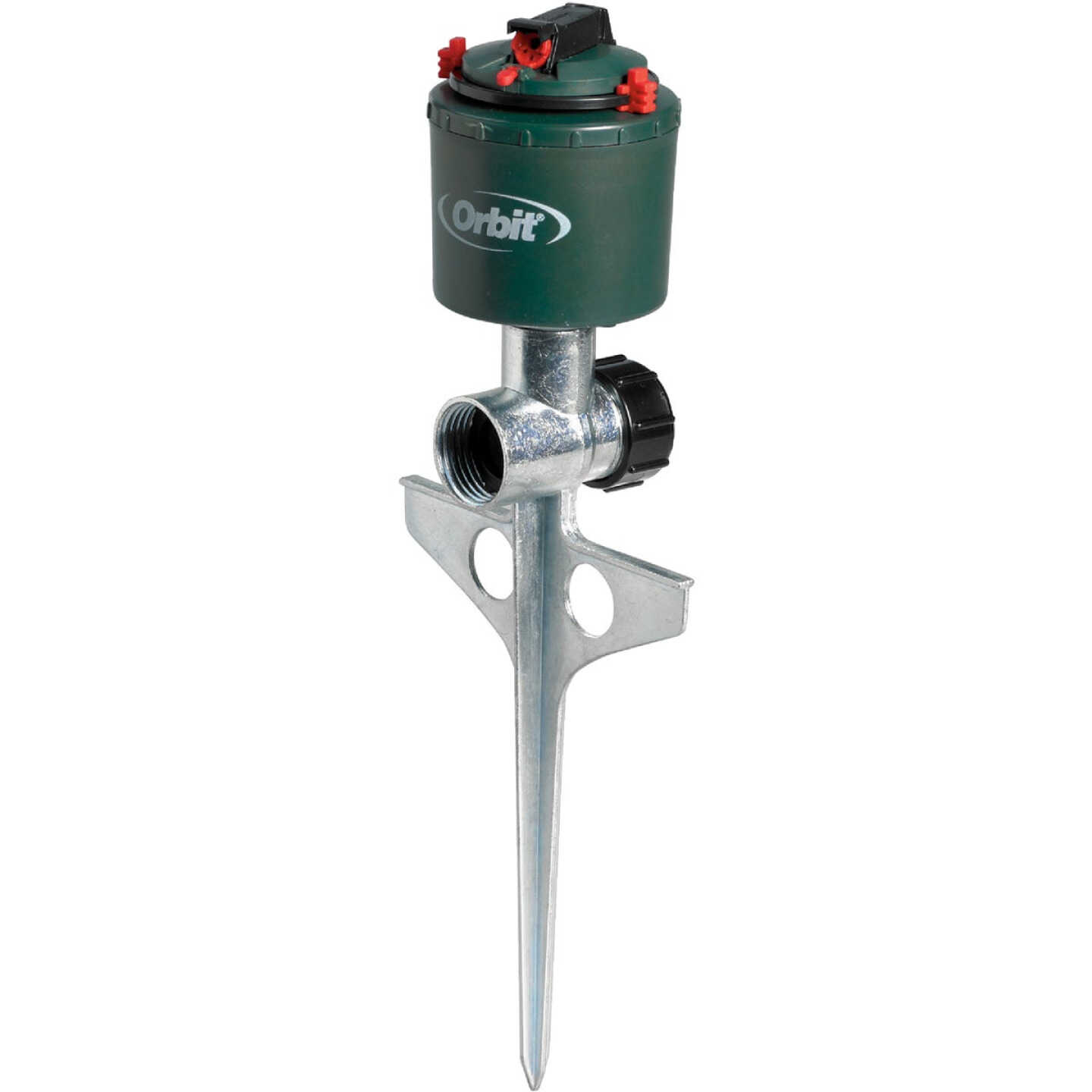 Orbit Plastic 26 Ft. to 80 Ft. Dia. Green Stationary Gear Drive Sprinkler Image 1