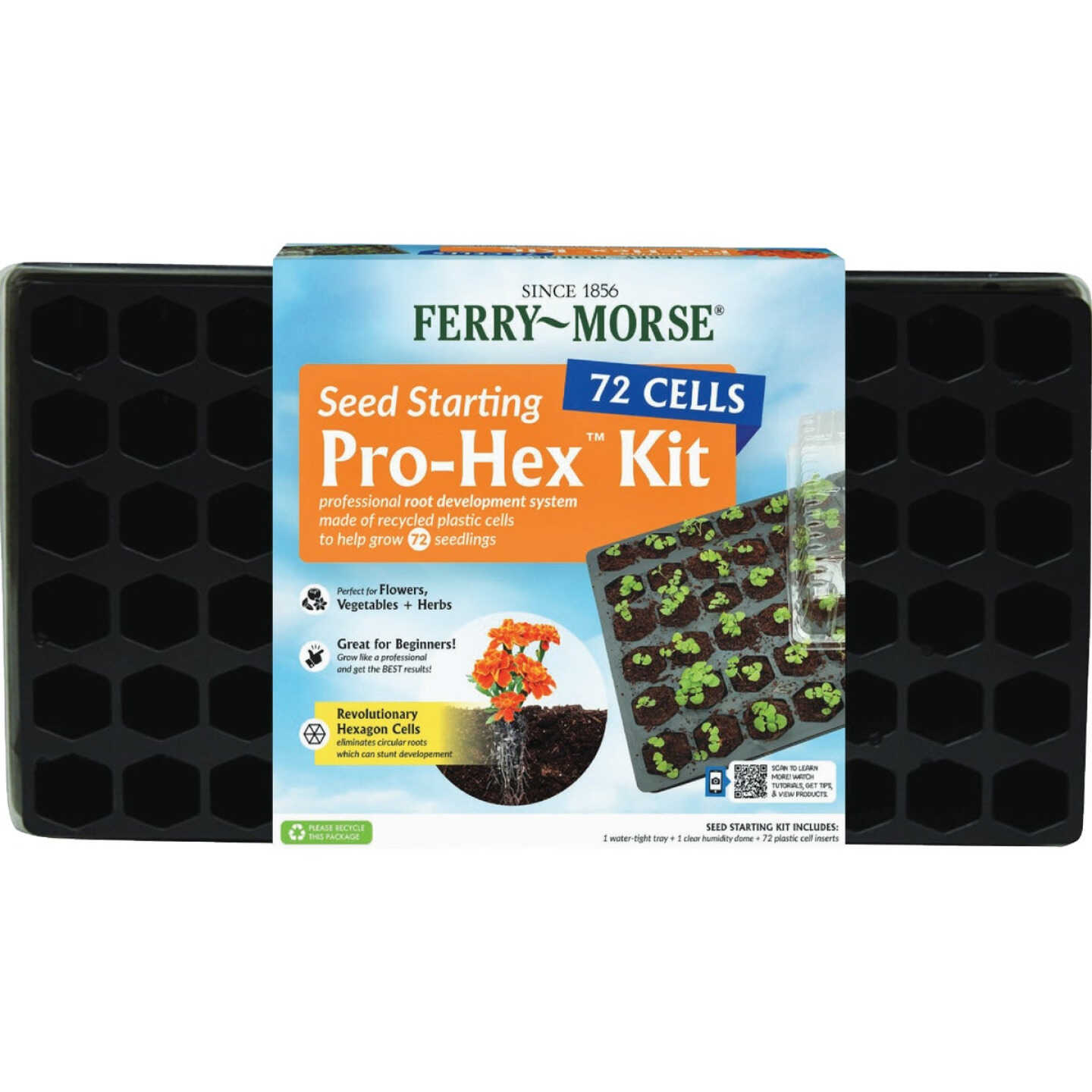 Ferry Morse 72-Cell 11 In. W. x 22 In. L. Seed Starter Kit Image 1