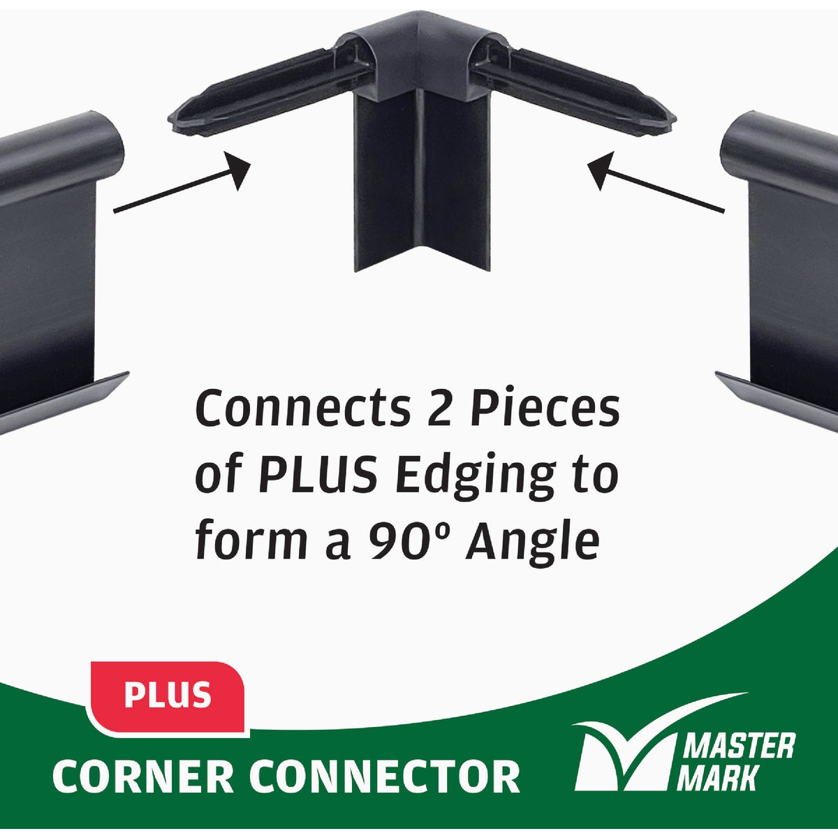 Master Mark Plus 90 Deg. Black Plastic Lawn Edging Coupler Image 3