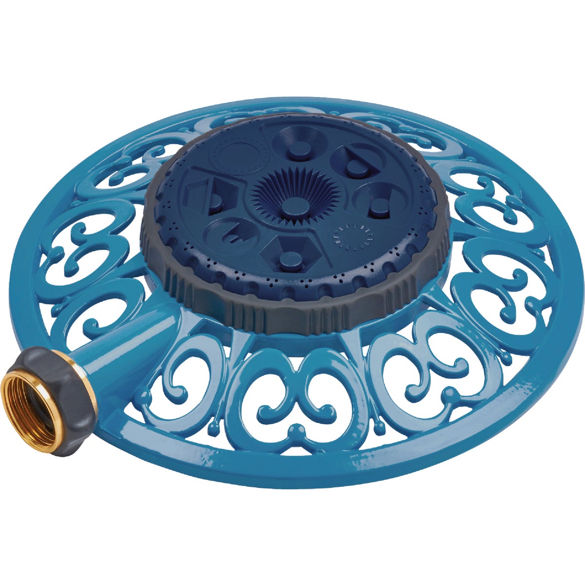 Sprout 8-Pattern Blueberry Blue Metal Sprinkler