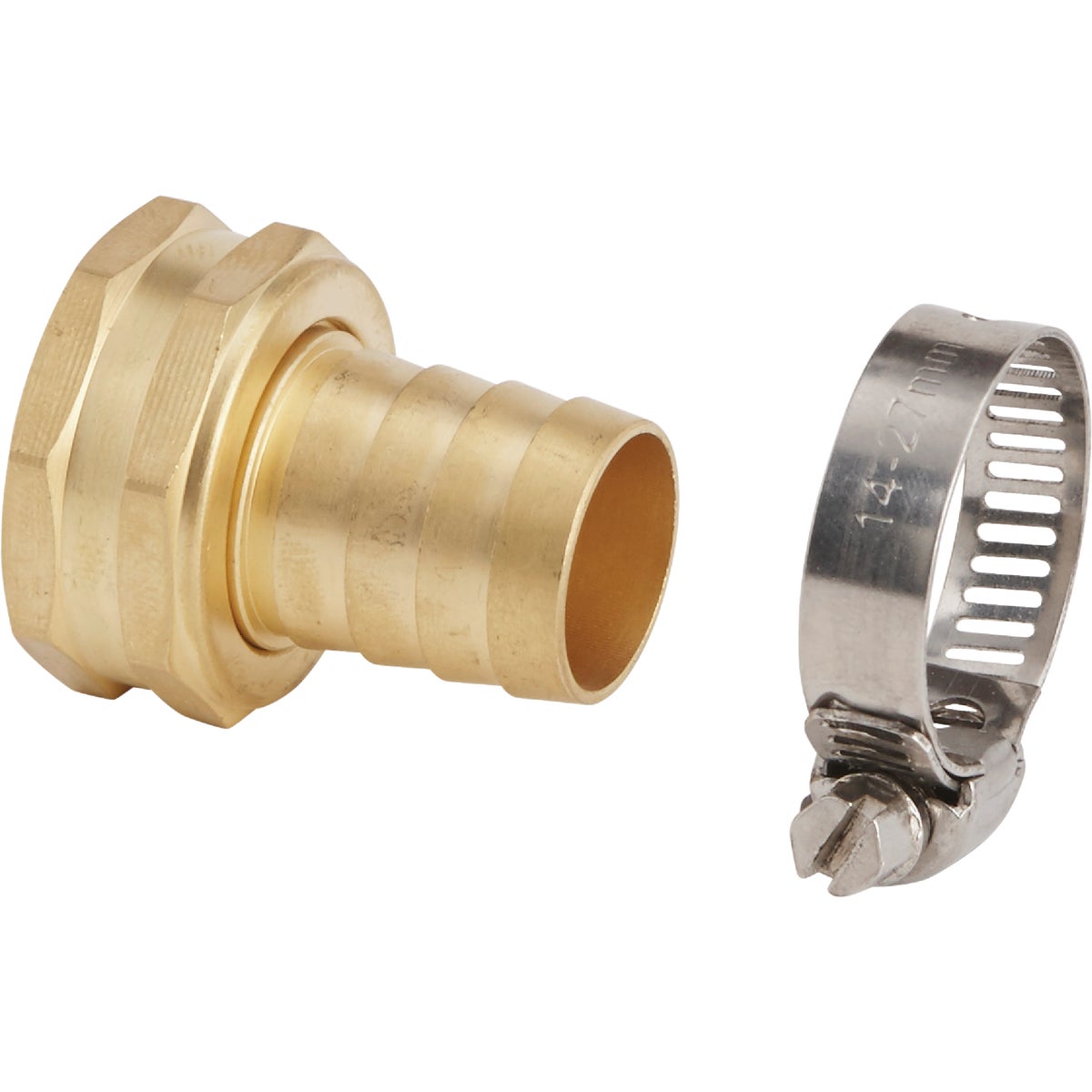 Best Garden 3/4 In. Female Brass Hose End Repair Hose Coupling Image 1
