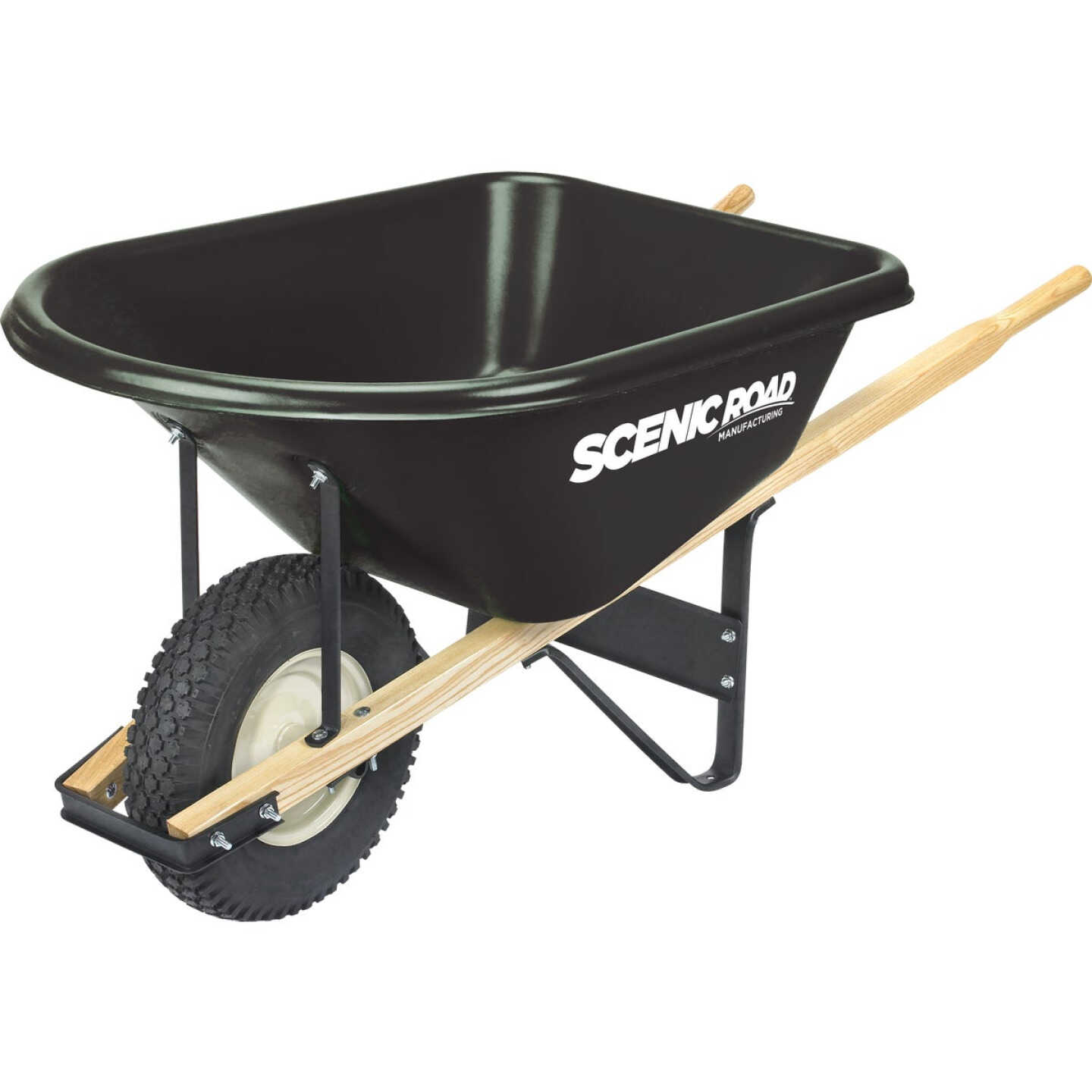 Scenic Road 6 Cu. Ft. Heavy Duty High-Density Poly Wheelbarrow Image 1