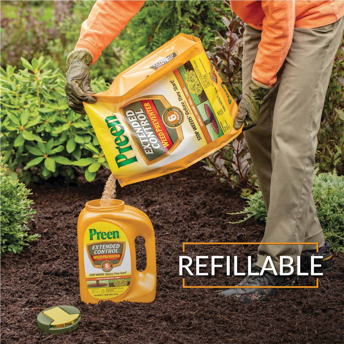 Preen Extended Control 4.93 Lb. Ready To Use Granules Weed Preventer Image 7