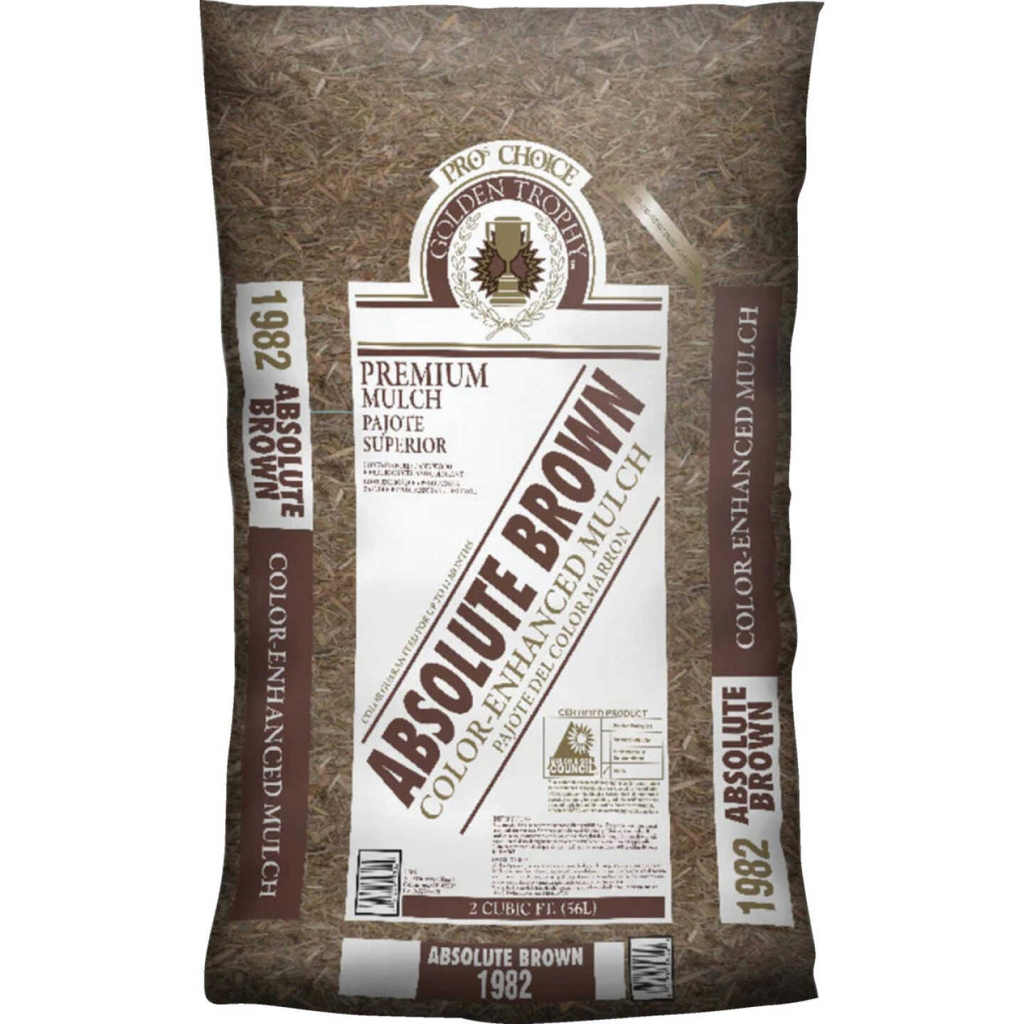 Landscape Select 2 Cu. Ft. Dyed Brown Shredded Hardwood Mulch Image 1