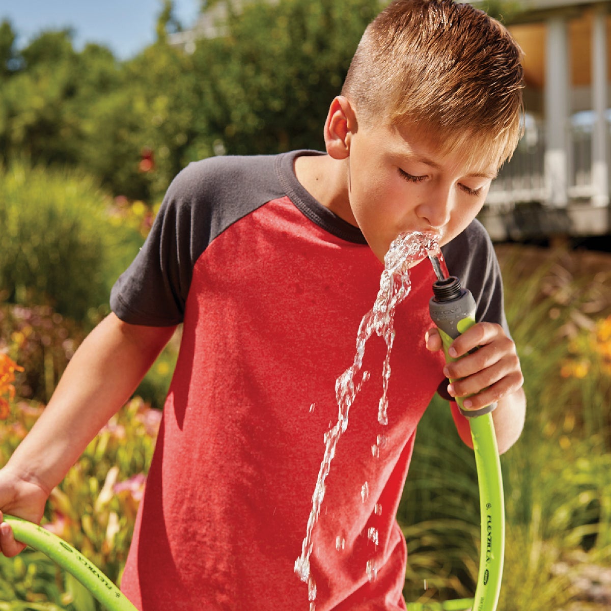 Flexzilla 5/8 In. Dia. x 100 Ft. L. Drinking Water Safe Garden Hose with SwivelGrip Connections Image 6