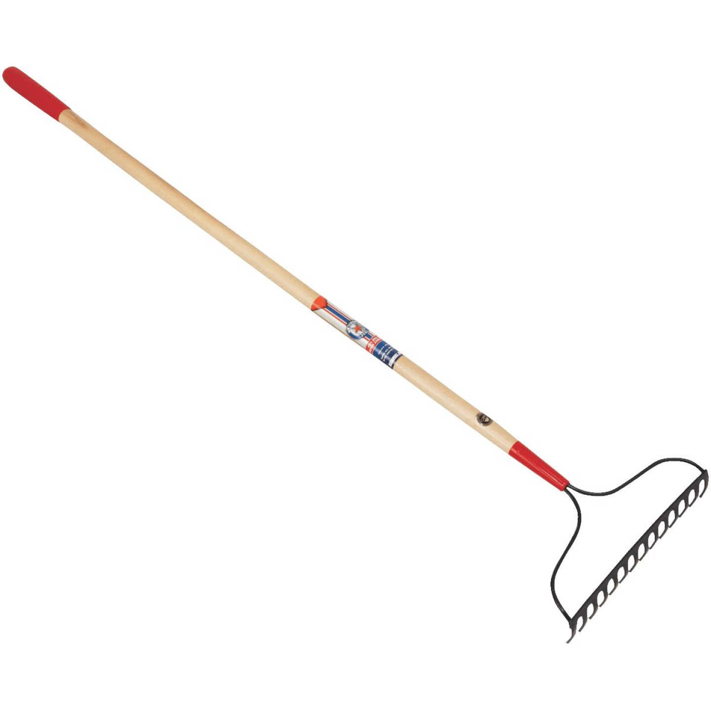 True American 51 In. Wood Handle 14-Tine Bow Garden Rake Image 3