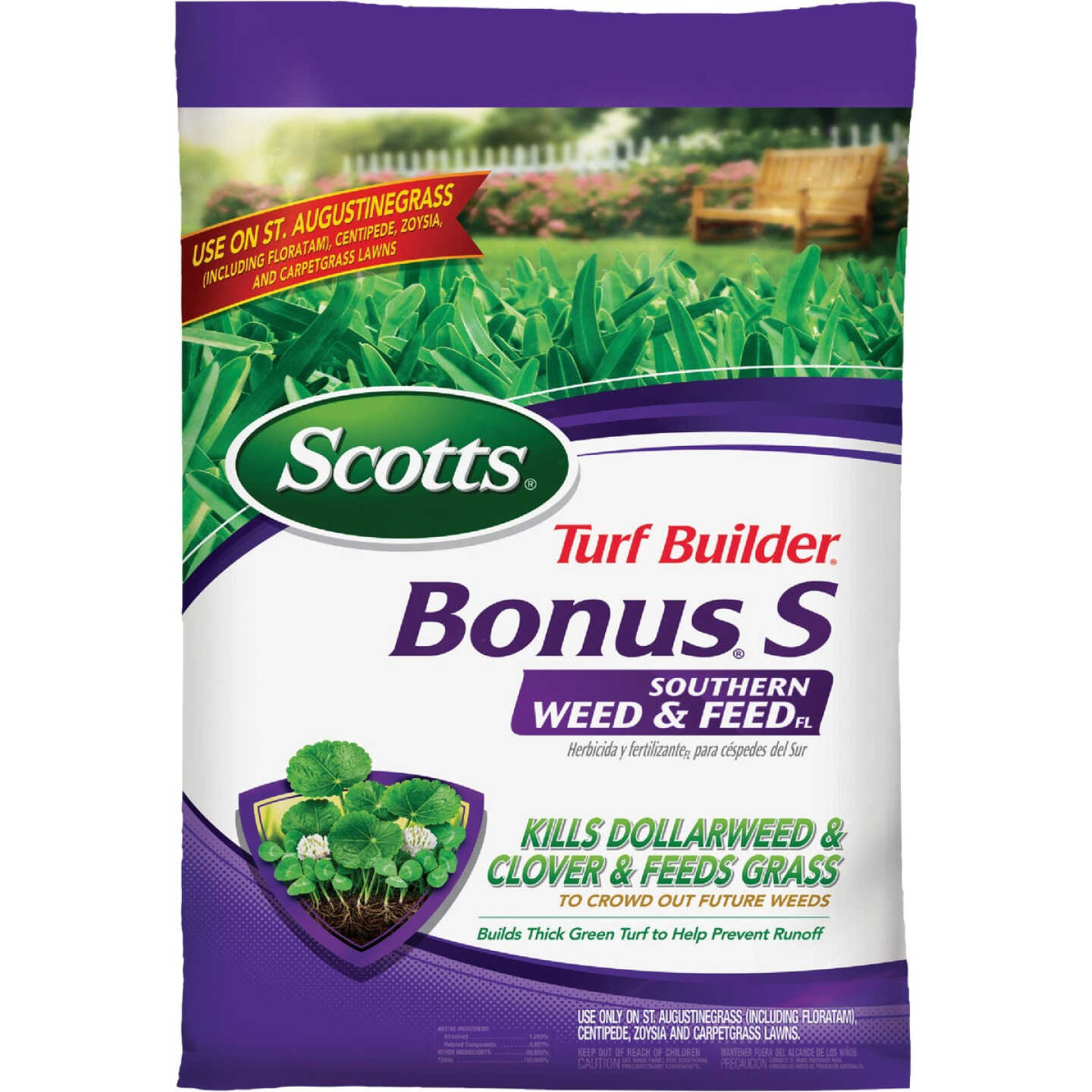 Scotts Turf Builder Bonus S Southern Weed & Feed 18.21 Lb. 5000 Sq. Ft. Weed Killer Plus Lawn Fertilizer Image 1