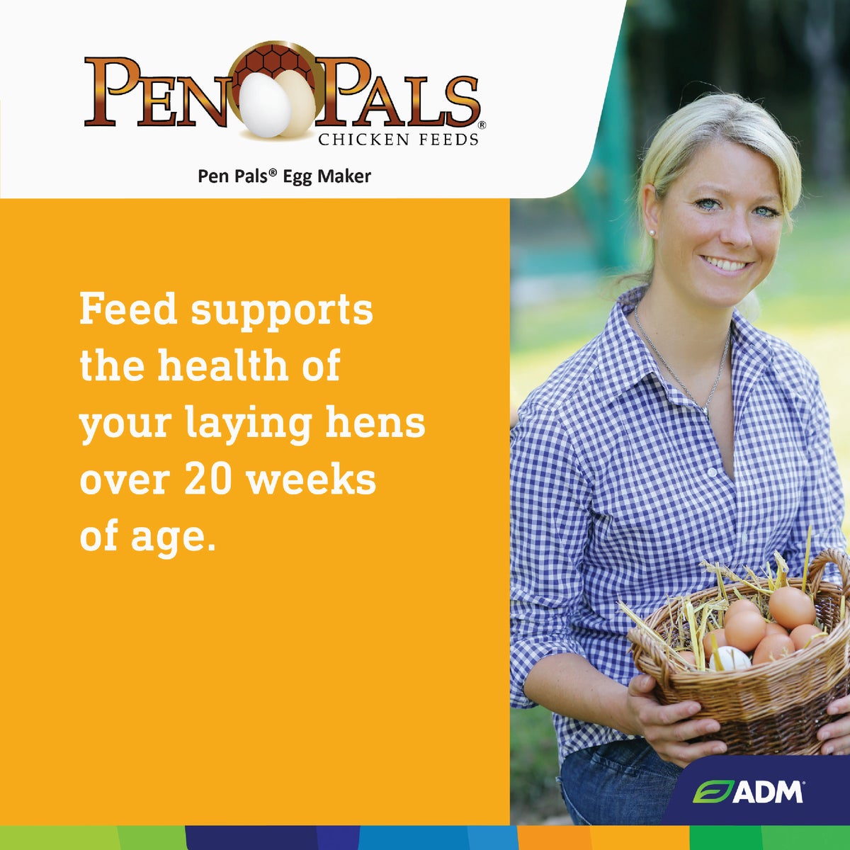 ADM Pen Pals 50 Lb. Egg Maker Chicken Feed Crumble Image 6