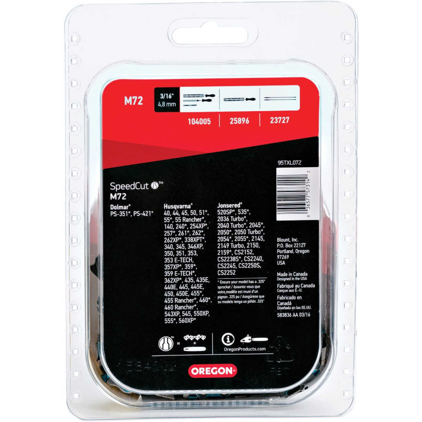 Oregon SpeedCut 18 In. 72-Link Chainsaw Chain Image 7