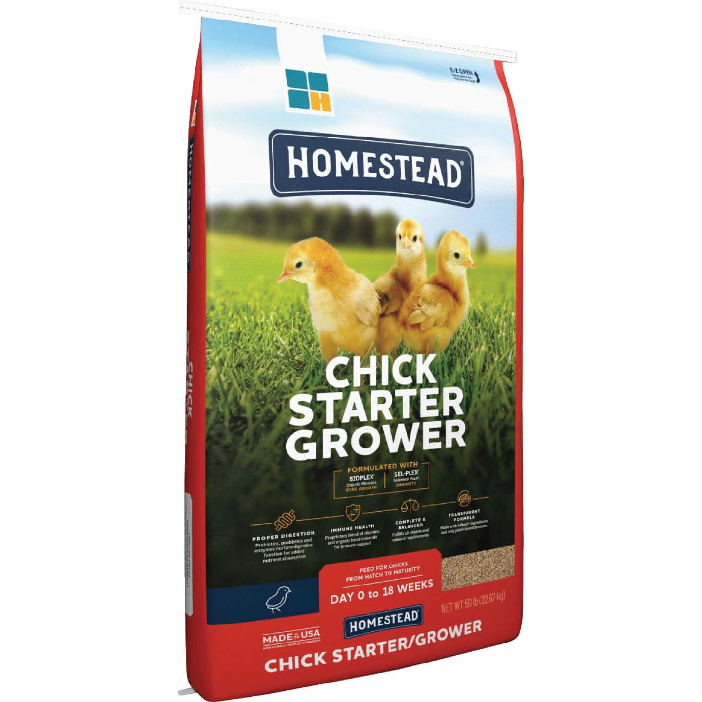ADM Pen Pals 50 Lb. Medicated Chicken Starter/Grower Chicken Feed Image 1