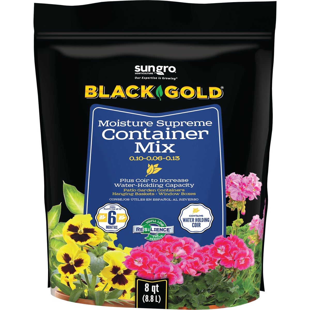 Black Gold Moisture Supreme 8 Qt. 6 Lb. Container Potting Soil Mix