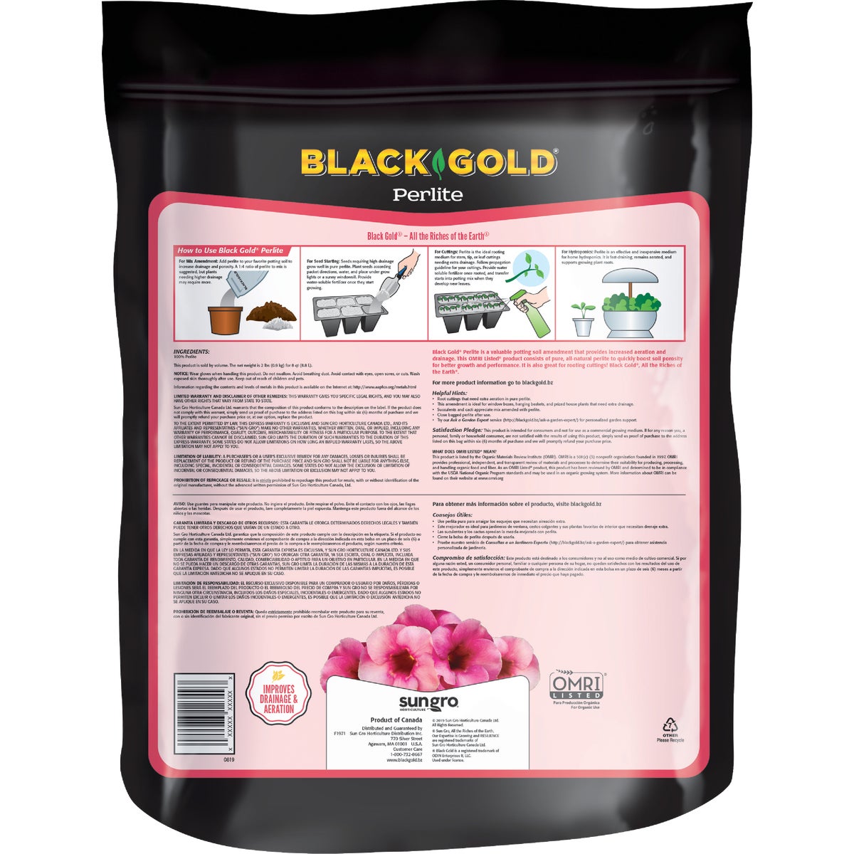 Black Gold 8 Qt. 8 Lb. Perlite Image 3