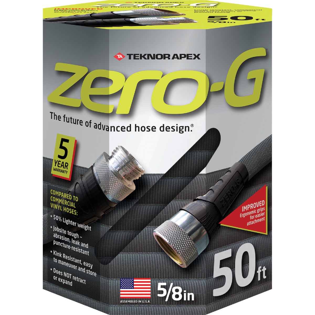 Teknor Apex Zero-G 5/8 In. Dia. x 50 Ft. L. Drinking Water Safe Compact Hose Image 1