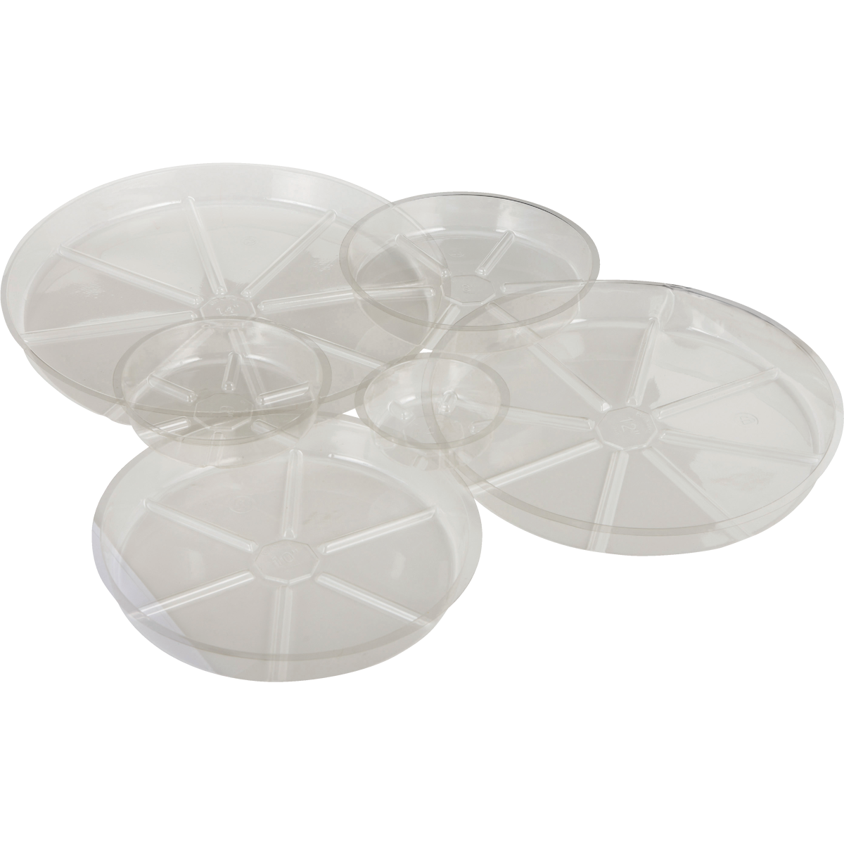 Best Garden 12 In. Clear Vinyl Flower Pot Saucer Image 2