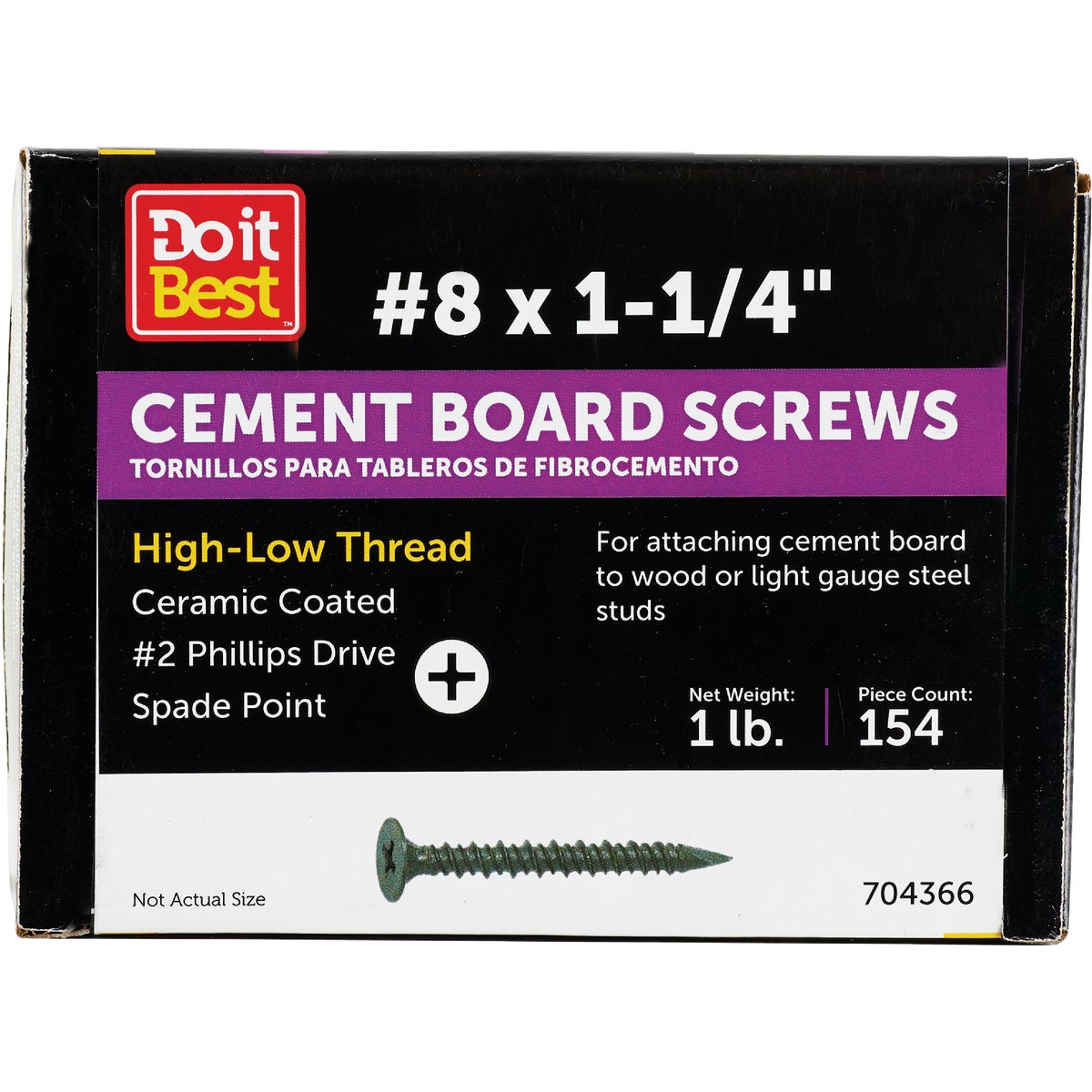 Do it 1-1/4 In. Phillips Cement Board Screw (1 Lb.)