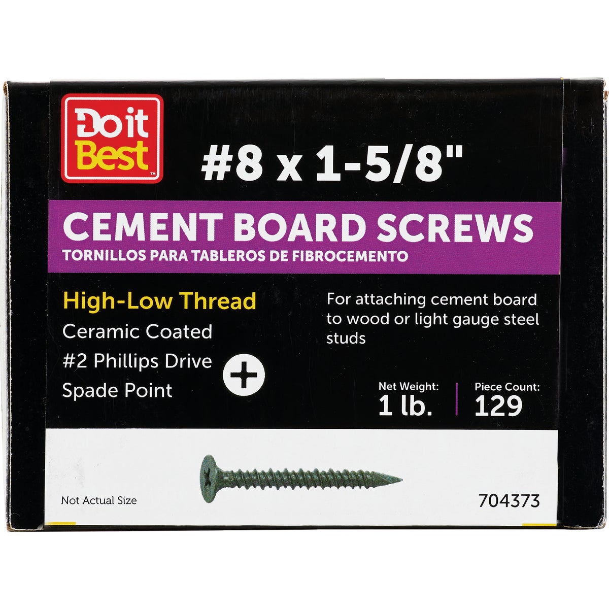 Do it 1-5/8 In. Phillips Cement Board Screw (1 Lb.)