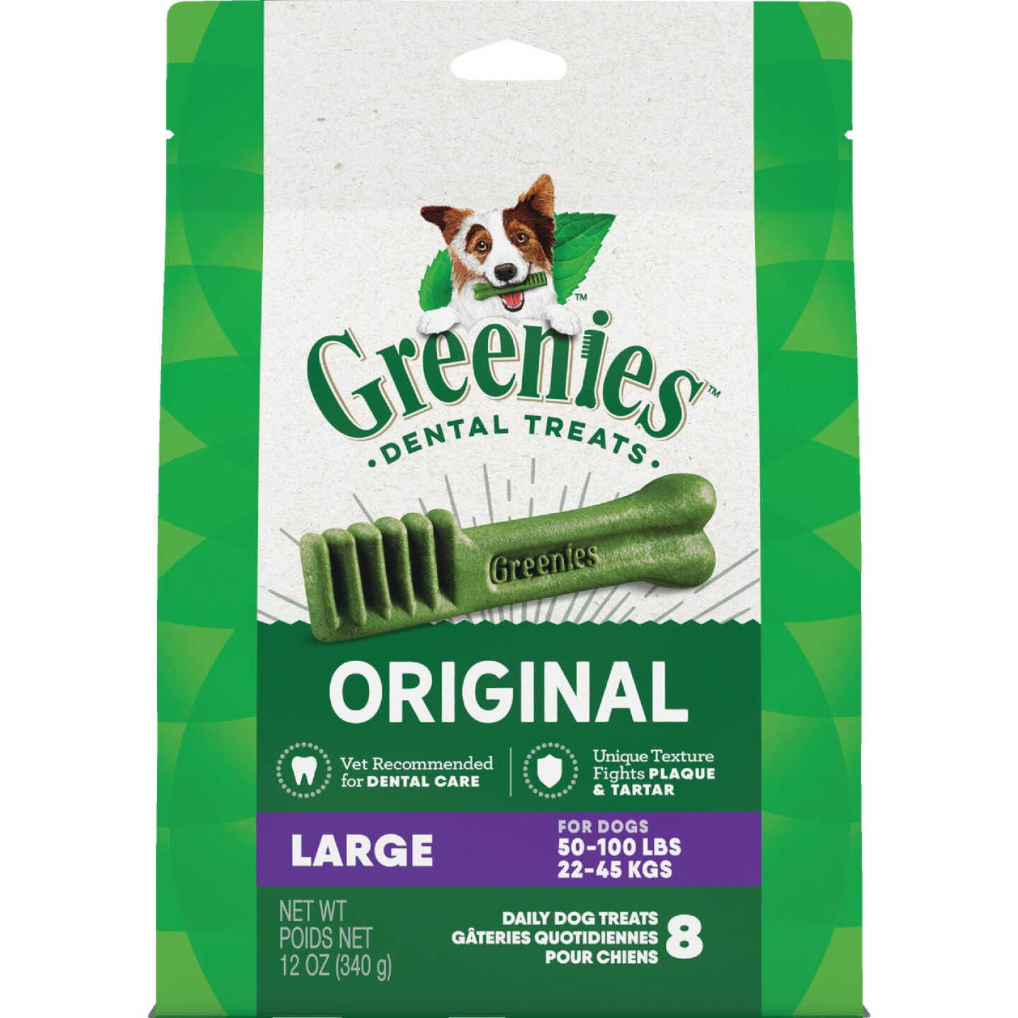 Greenies Large Dog Original Flavor Dental Dog Treat (8-Pack) Image 1
