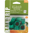 Raindrip 1/2 In. PVC x 1/2 In. Compression Glue-In Hose-To-Drip Adapter (10-Pack) Image 1