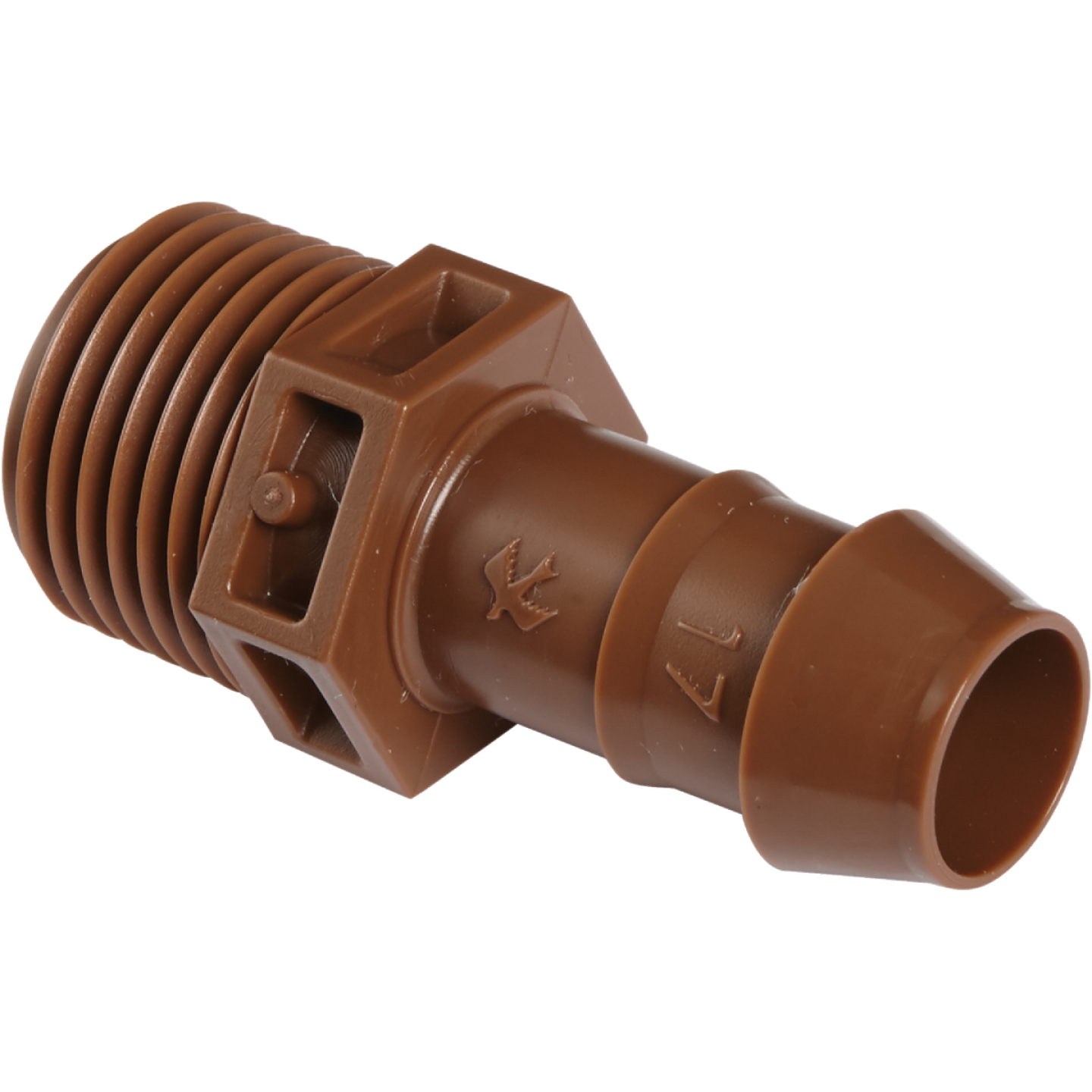 Rain Bird 1/2 In. Male Pipe Thread x 1/2 In. Barb Sprinkler-To-Drip-Adapter Image 1