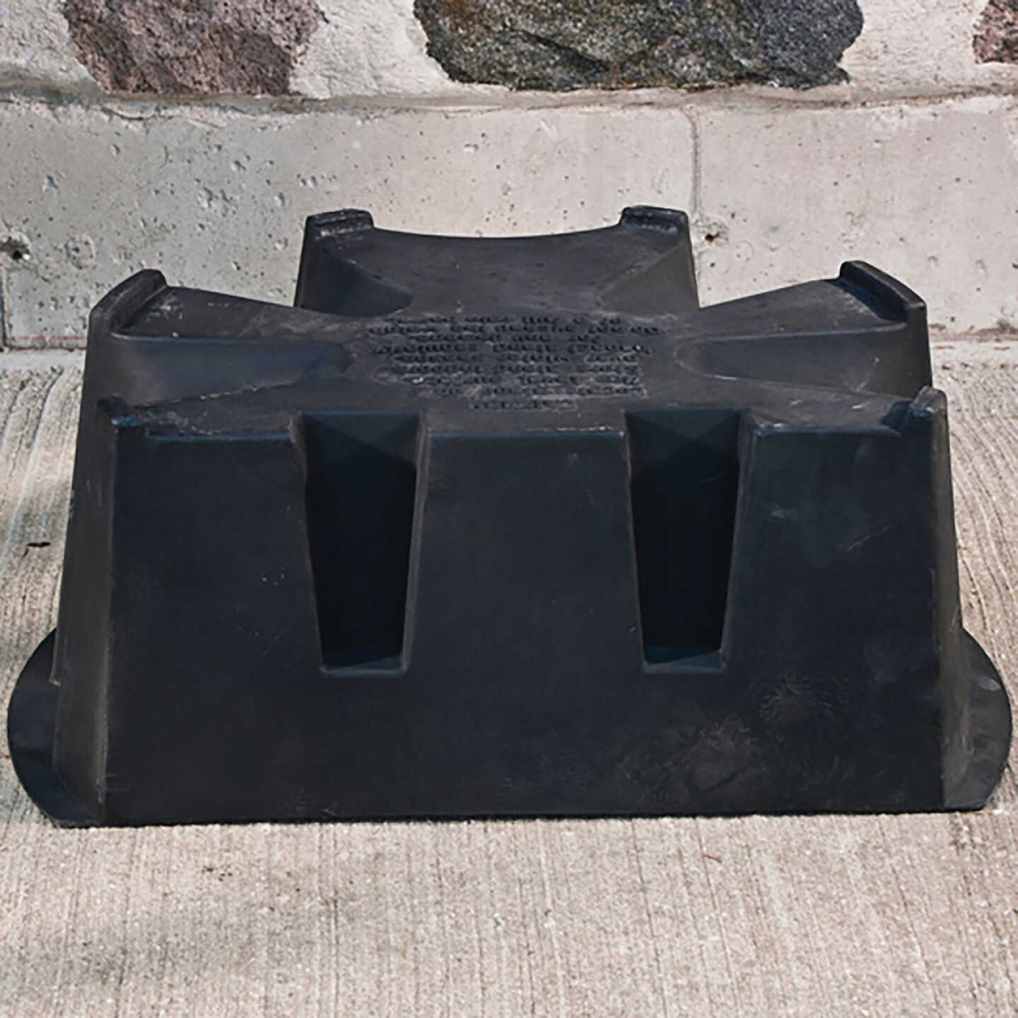 RTS Home Accents Black 10.1 In. H. x 27 In. L. x 20.6 In. D. Recycled Polyethylene Rain Barrel Stand Image 2