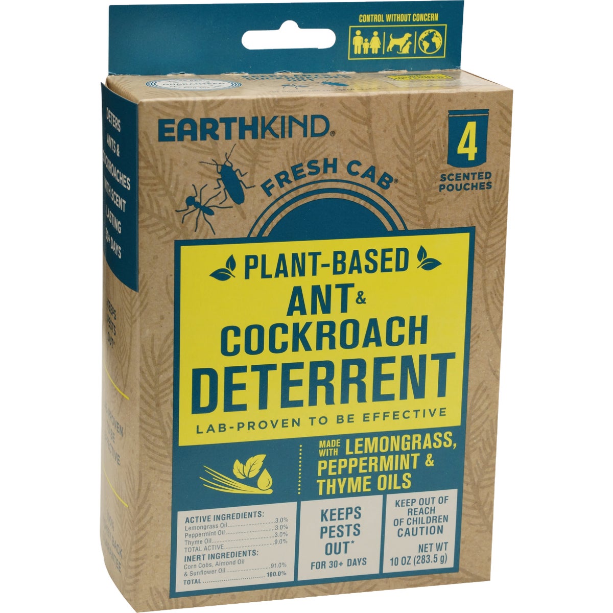 EarthKind Fresh Cab 30 to 60-Day Natural Ant & Roach Repellent Refill Pouch (2-Pack) Image 5