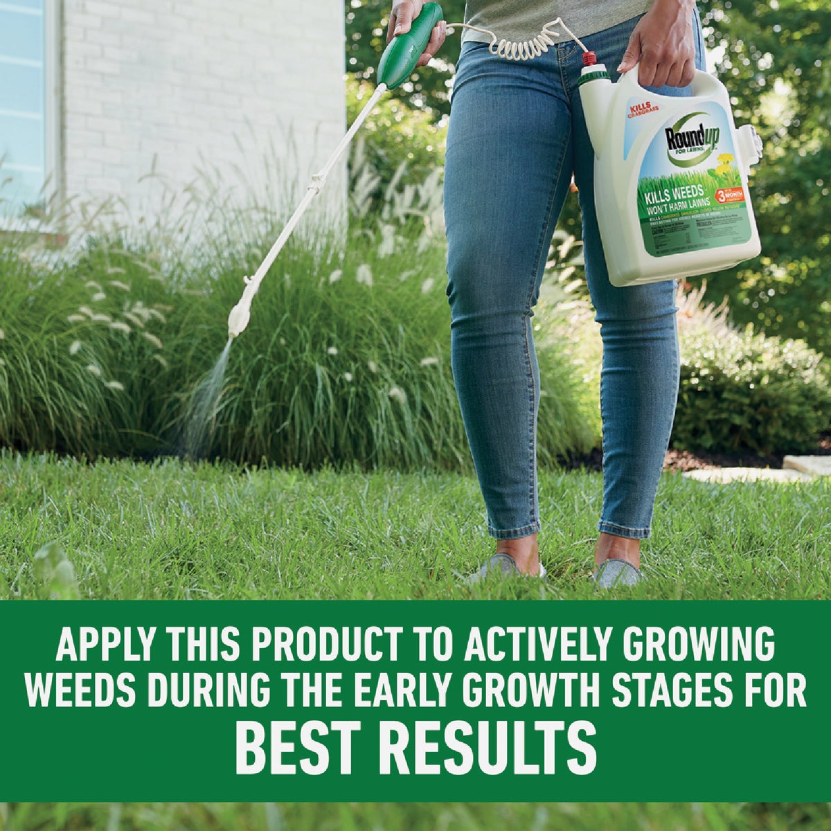 Roundup For Lawns 1 Gal. Ready To Use Wand Sprayer Northern Formula Weed Killer Image 7